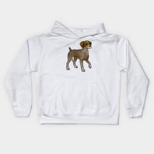 Dog - German Shorthaired Pointer - Liver Roan Kids Hoodie